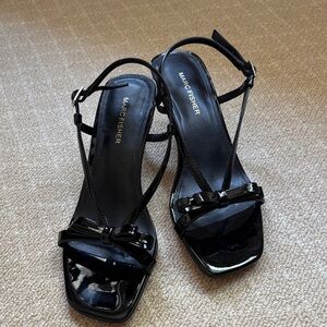 Marc Fisher Black Strappy Heels